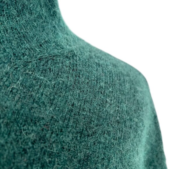 & Other Stories Green Mohair Blend Mockneck Sweater Size Small - Picture 7 of 14